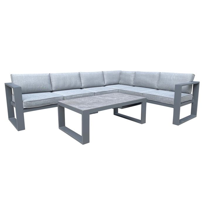 Produktbilde av hagegruppe Murcia hjørne, hagemøbel, hagesofa og hagebord, hjørnesofa